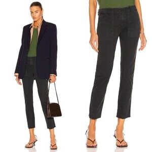 Nili Lotan Jenna Pant Carbon Black Gray Charcoal Size 0